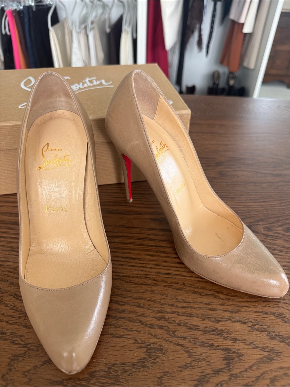 Christian Louboutin Hi Elisa 100 Kid Color Dune size 38